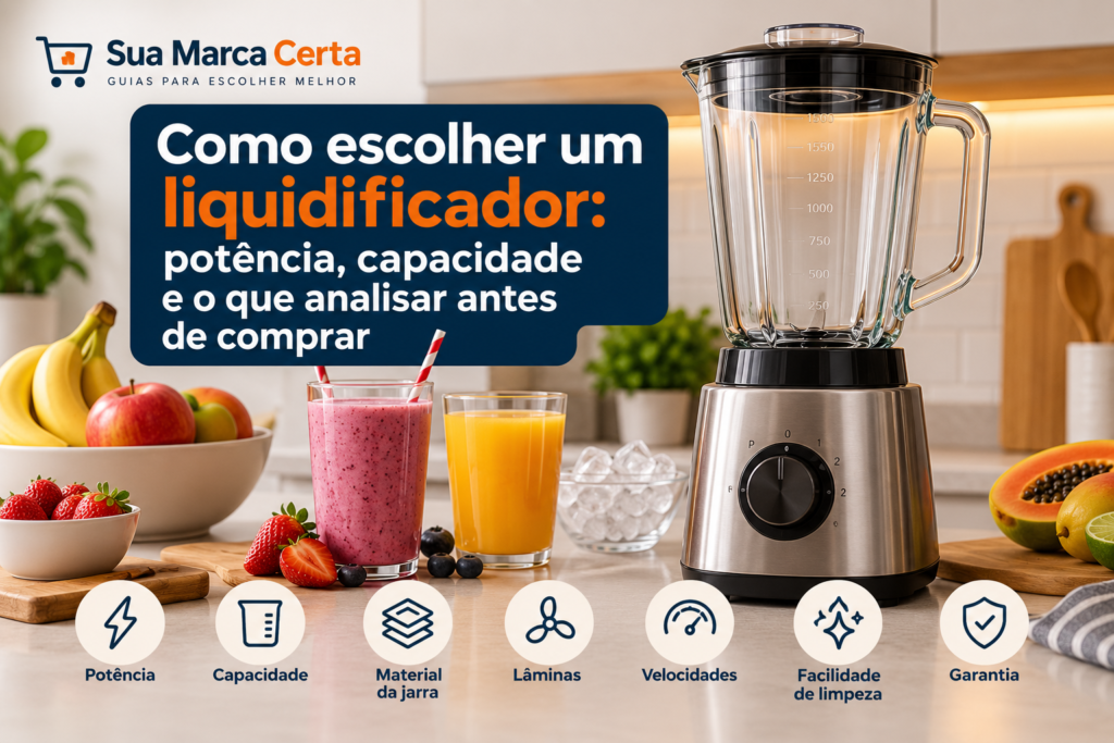 Como escolher um liquidificador potência, capacidade e o que analisar antes de comprar