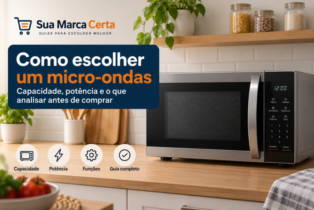 Como escolher um micro-ondas capacidade, potência e o que analisar antes de comprar