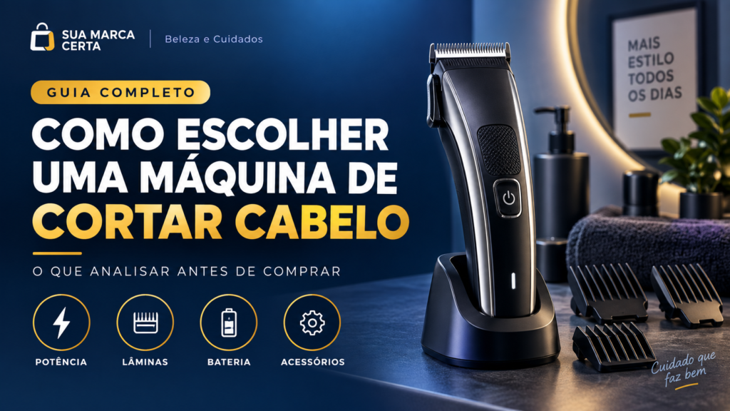 Como escolher uma máquina de cortar cabelo lâminas, pentes e o que analisar antes de comprar
