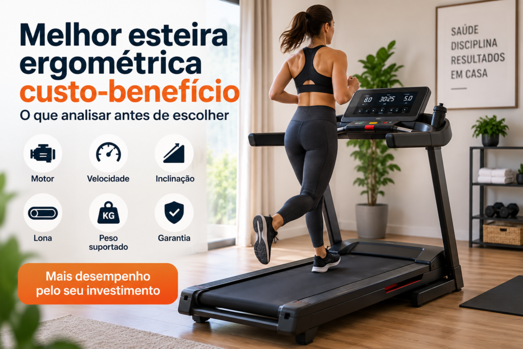 Melhor esteira ergométrica custo-benefício o que analisar antes de escolher