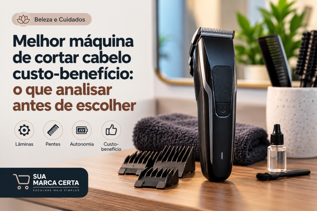 Melhor máquina de cortar cabelo custo-benefício o que analisar antes de escolher