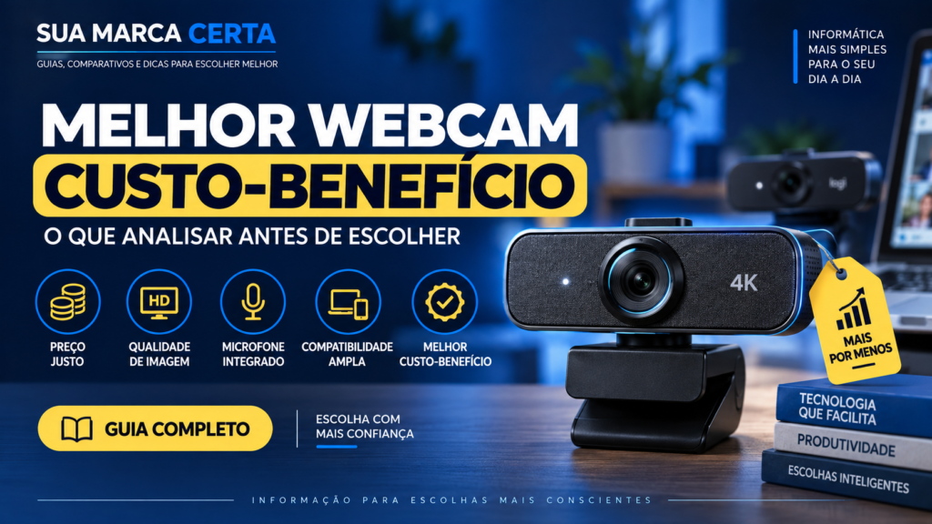 Melhor webcam custo-benefício o que analisar antes de escolher