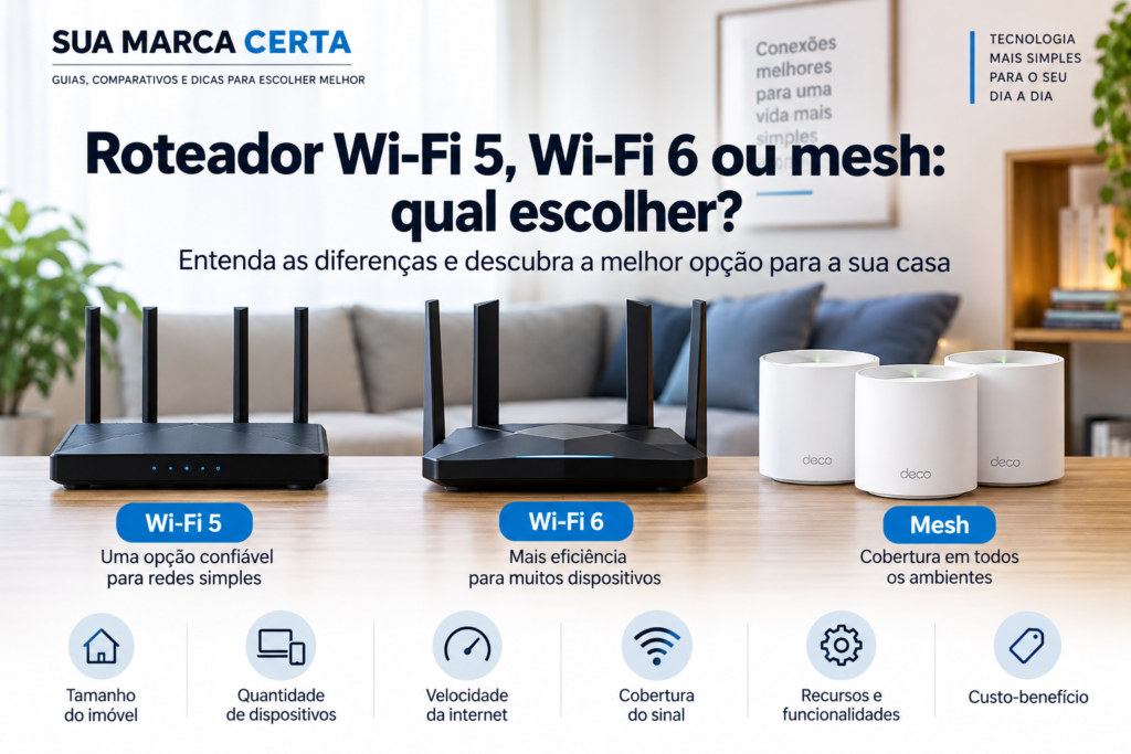 Roteador Wi-Fi 5, Wi-Fi 6 ou mesh qual escolher